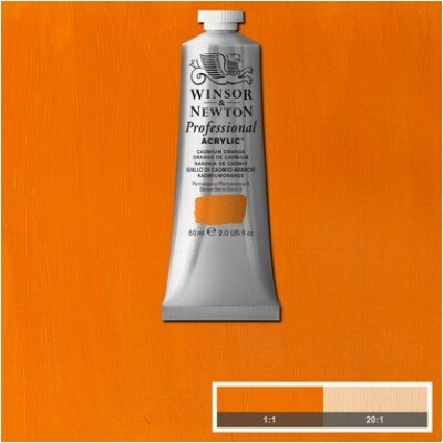Winsor & Newton - Akrylmaling - Cadmium Orange 60 ML