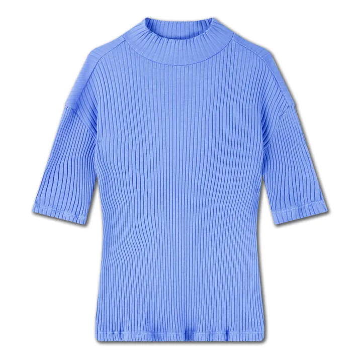 Repose AMS T-Shirt Coton Bio Côtelé | Lavande