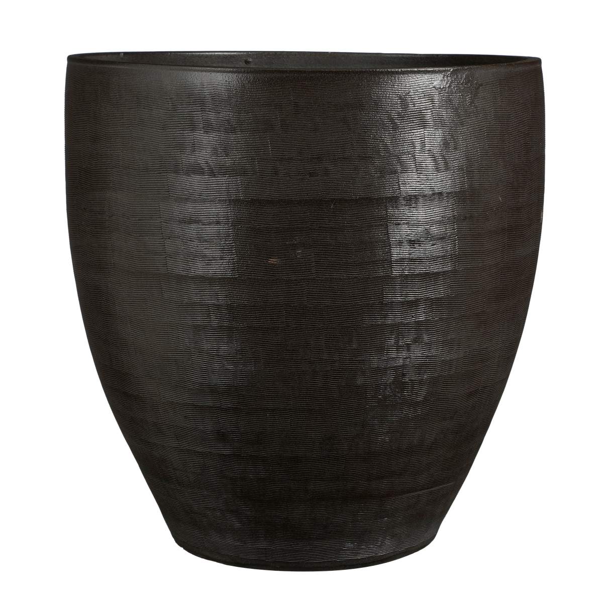 Mica decorations pot de fleur alicante - 47x47x46 cm - terre cuite - anthracite