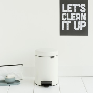 Brabantia NewIcon pedaalemmer wit kunststof 3 L