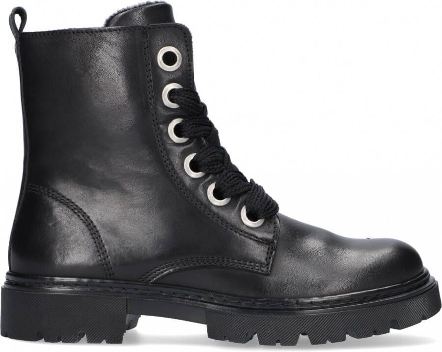 Bullboxer Ajs506 Veterboots Laarzen Met Veters Zwart