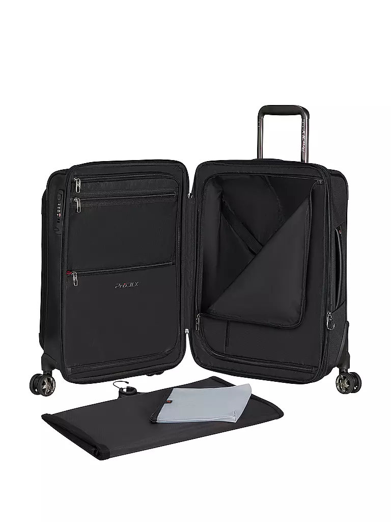 SAMSONITE Trolley PRO-DLX 6 55cm erweiterbar Black schwarz