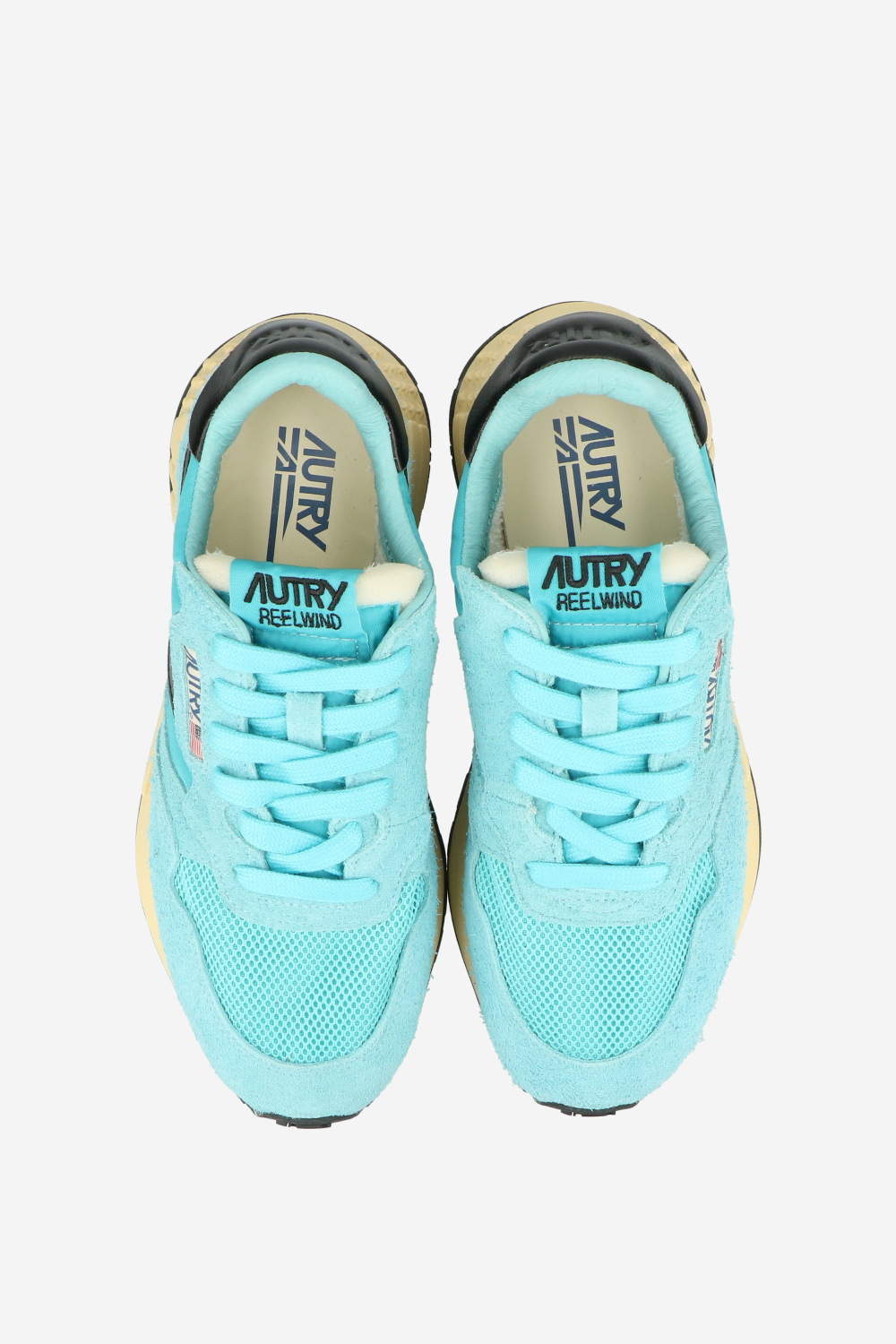 Reelwind low suede mesh sneakers