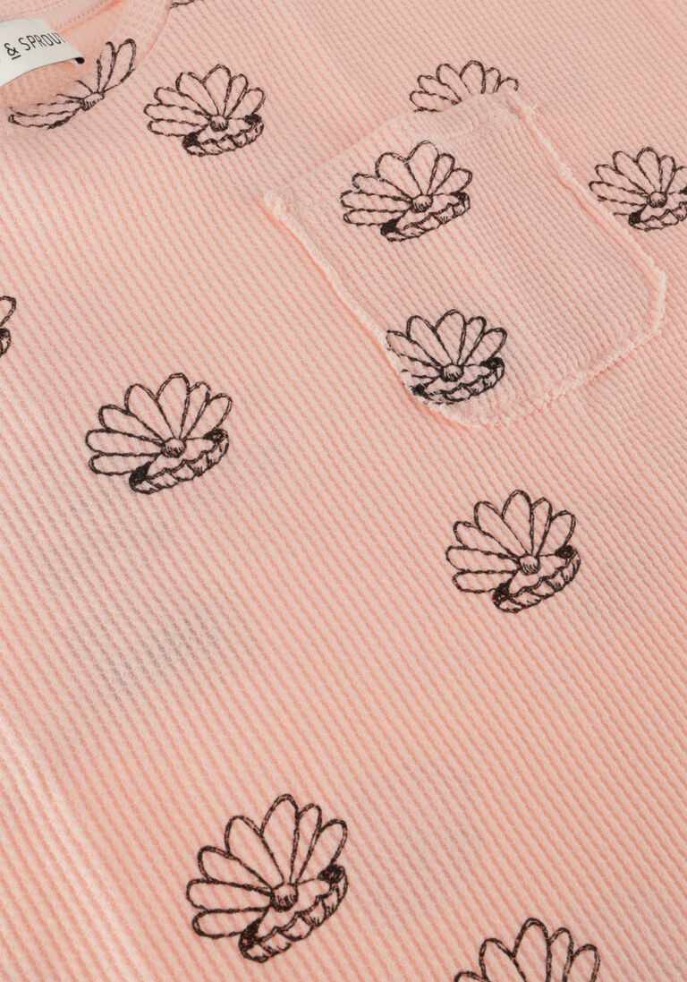 Sproet & Sprout lichtroze sproet & sprout t-shirt t-shirt elastic shell print