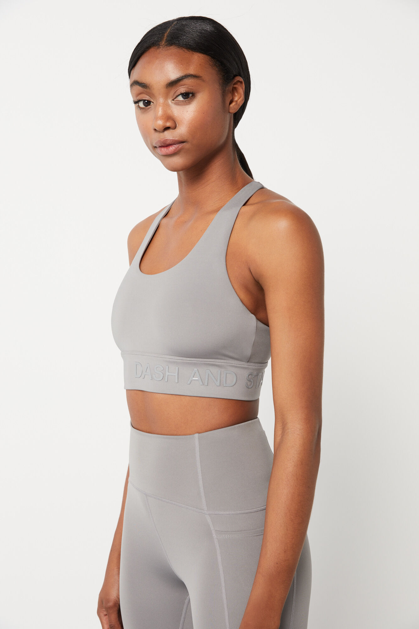 Sutiã esportivo cinza 4D Stretch