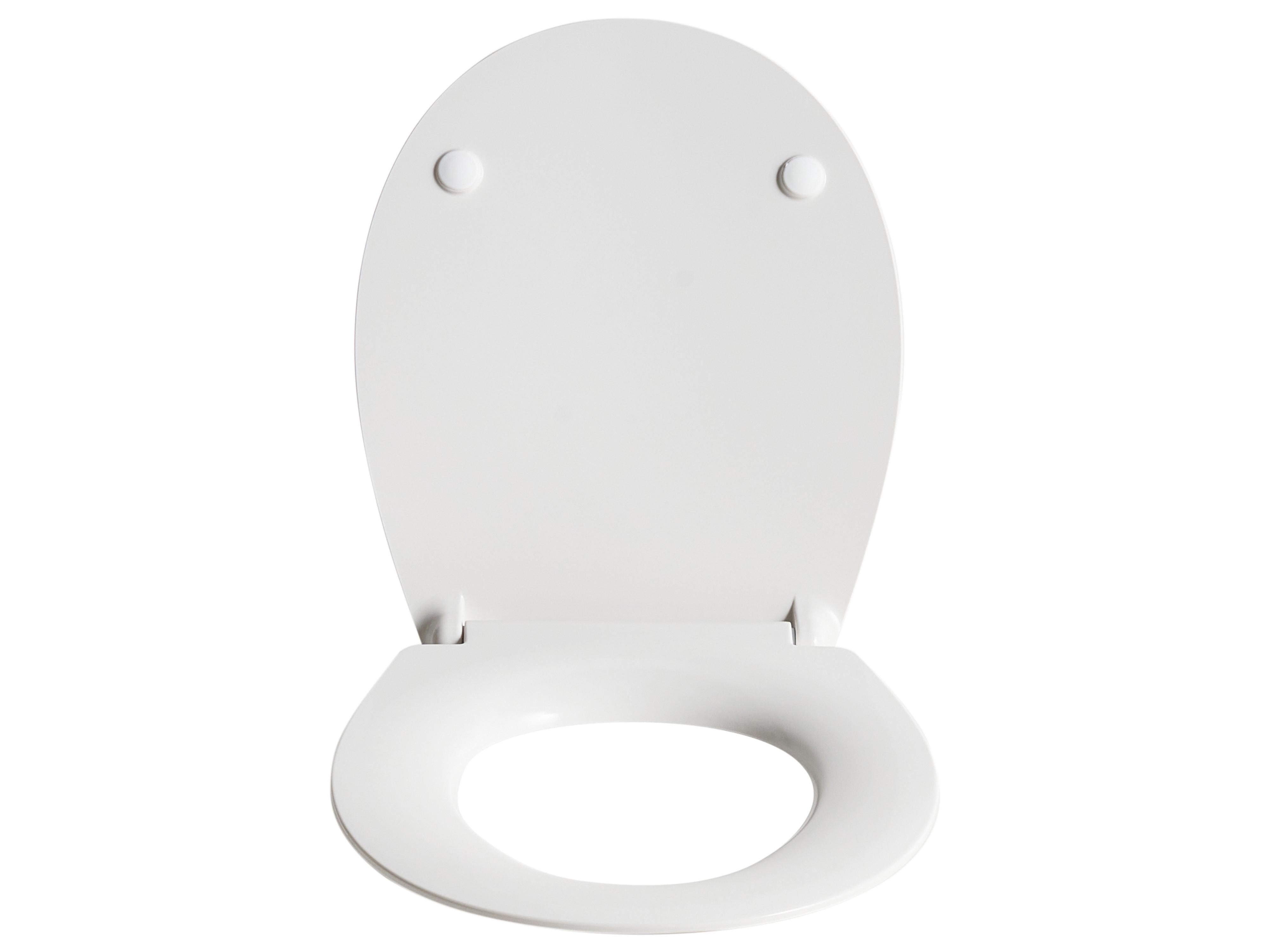 Toiletbril PUTUMAYO smal soft-close Duroplast Wit