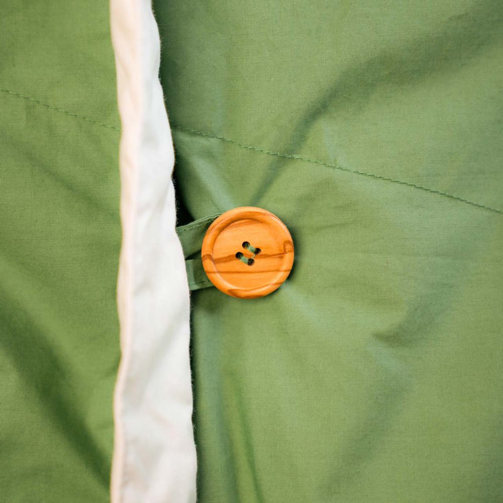 Grüezi Bag Biopod DownWool Nature Comfort Schlafsack basil green