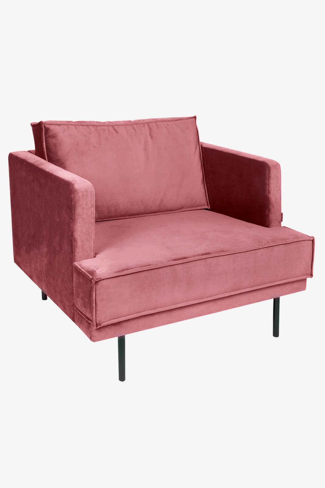 The Duchess velvet loveseat roze