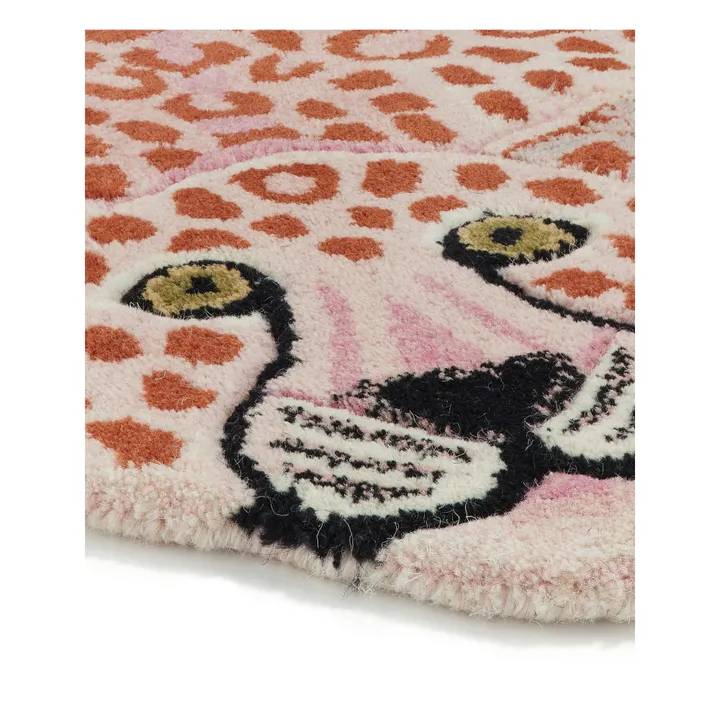 Doing Goods Tapis léopard en laine | Rose