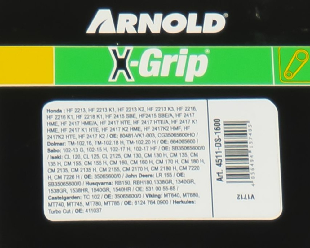 Courroie dentée trapézoïdale x-grip de type 20ds8m1600