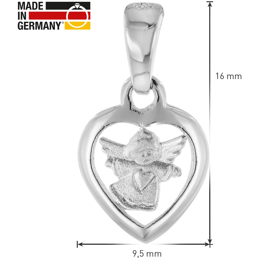 trendor Kinder-Halskette mit Engel-Anhänger Silber 925 silver