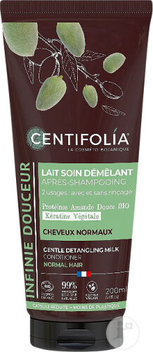 Centifolia Infinie Douceur Après-Shampoing Lait Soin Démêlant Cheveux Normaux Tube 200ml