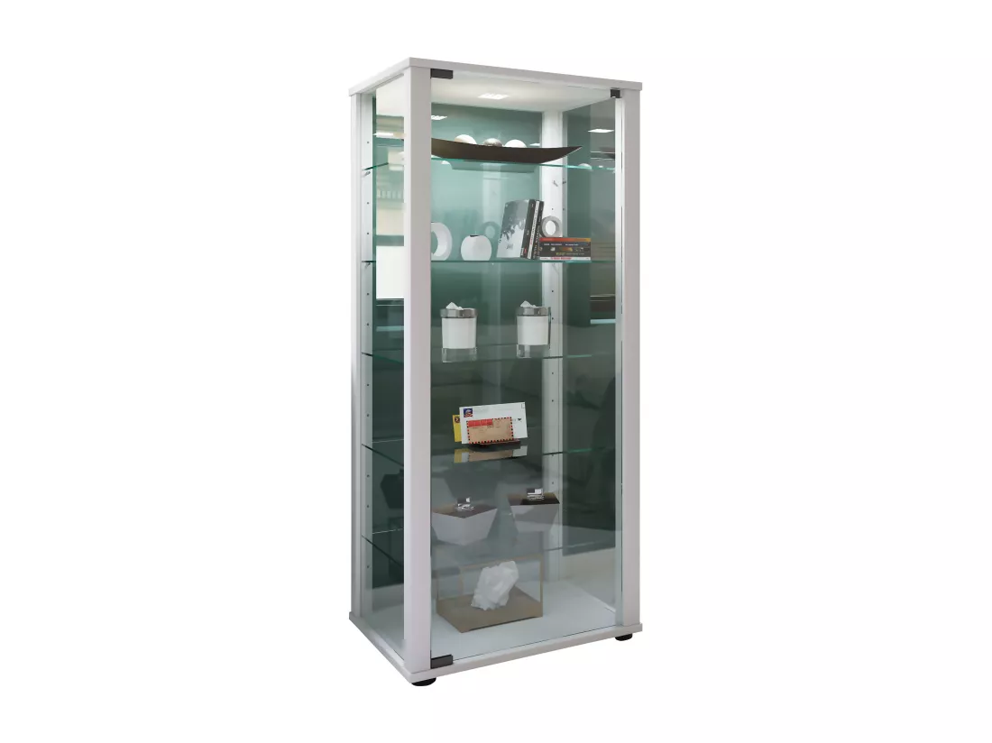 Vitrine de collection en bois et en verre Kavisa L
