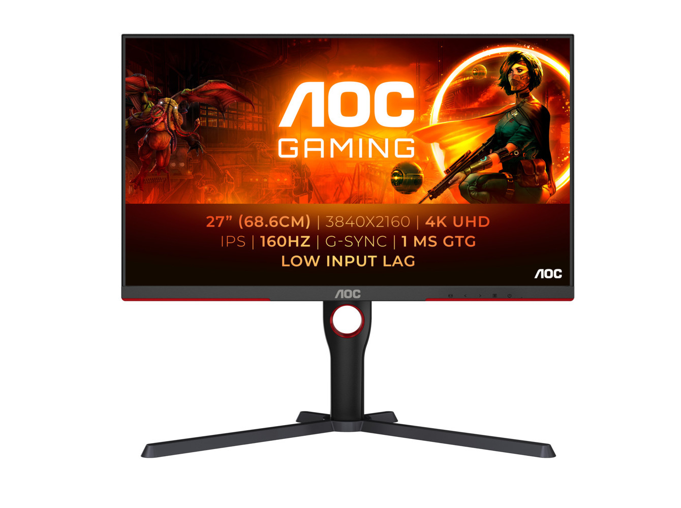 MONITOR GAMING AOC U27G3X/BK (27\