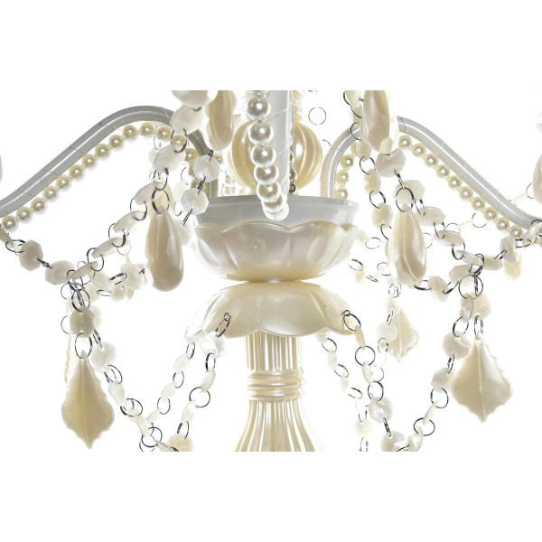 Lampe de bureau 25w crème 220 v shabby chic (51 x 51 x 73 cm)