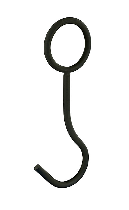 Crochet filaire Ø 28 cm Cime acier noir