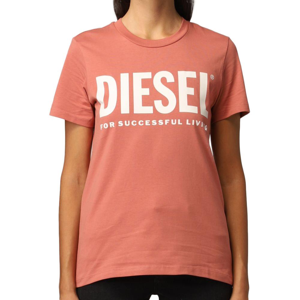 Diesel T-shirt Rose Femme Diesel Sily