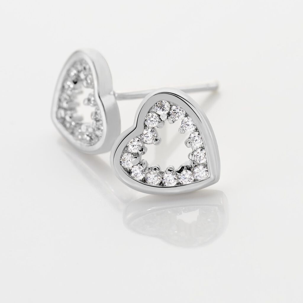 Boucles D'oreilles Puces Ibosus Argent Oxyde