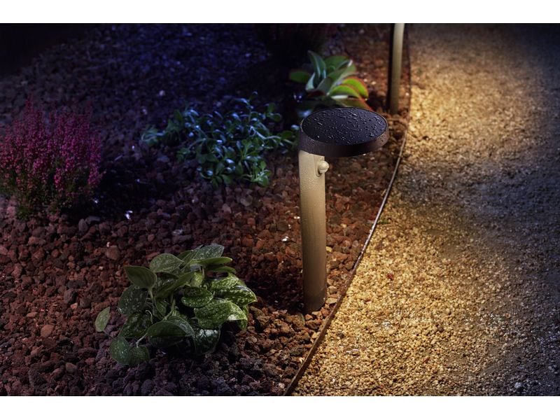 Philips Tyla Sockelleuchte,Solar Ultra-Efficient anthrazit Sockel- und Wegeleuchte