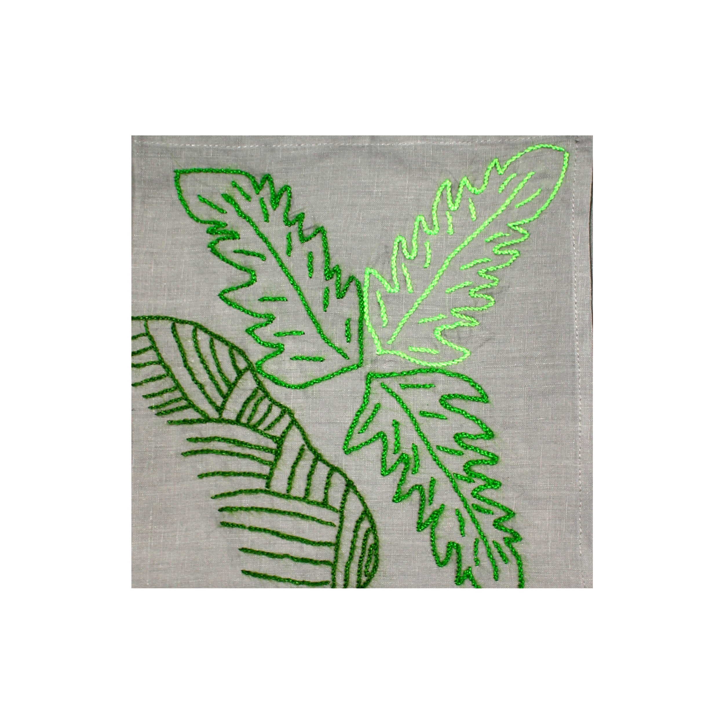 Serviette brodée