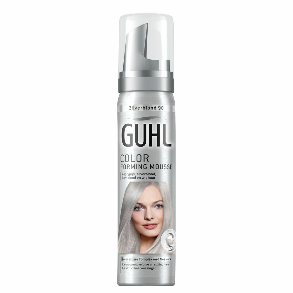 3x Guhl Color Forming Mousse Zilverblond 9875 ml