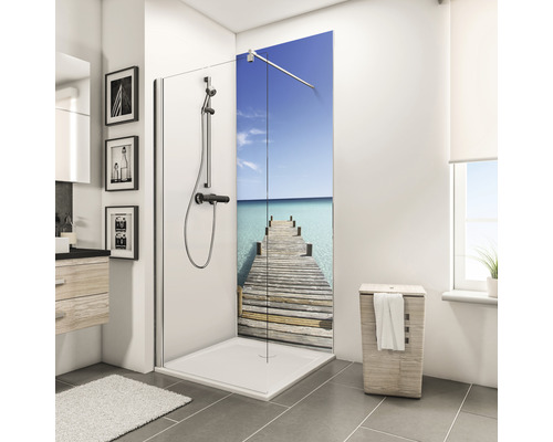 Doucheachterwand SCHULTE DecoDesign ExpressPlus fotobrug Malediven 210 x 90 cm EP1900921 636 210