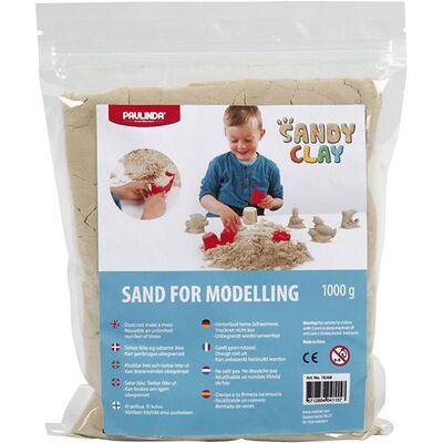 Sandy Clay Modelleringssand 1 kg, Beige