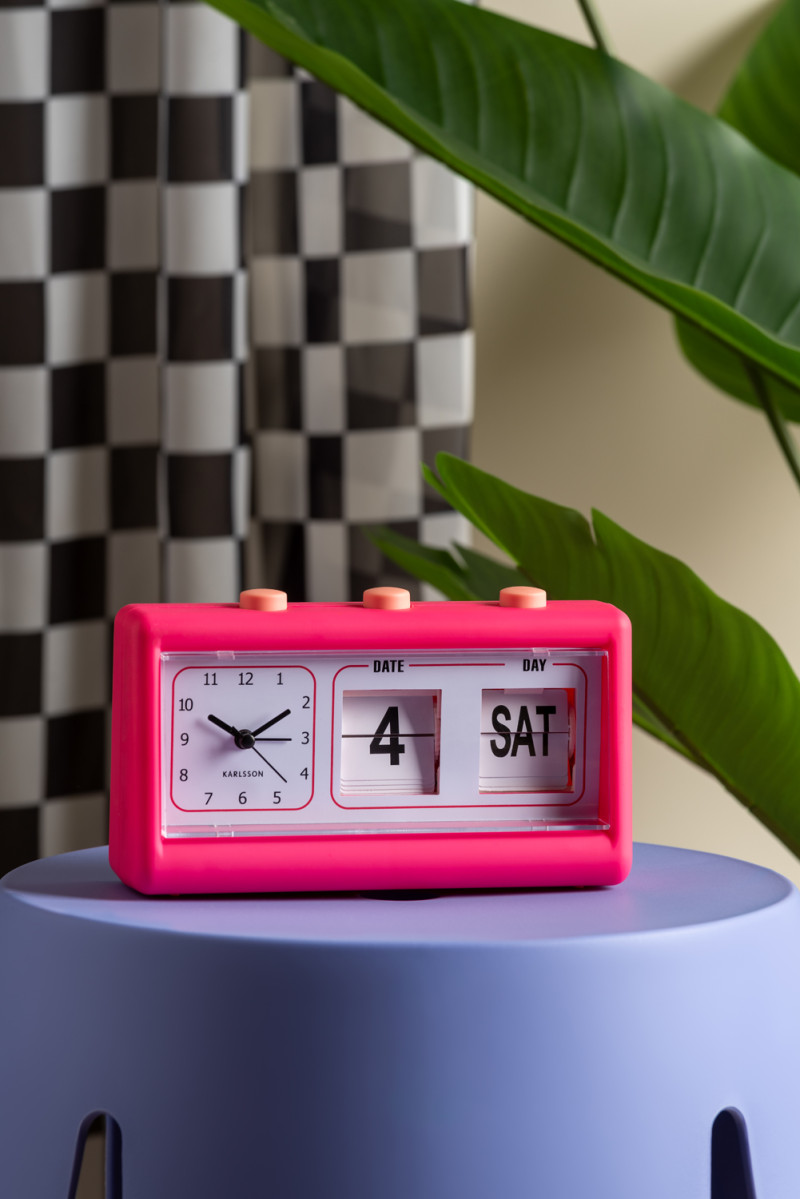 Alarm Clock Data Flip KA5941BB Bright blue