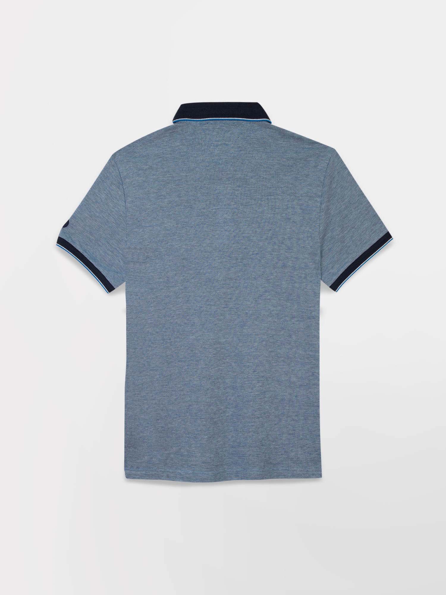 Polo Homme Manches Courtes Coton Piqué Bleu Foncé