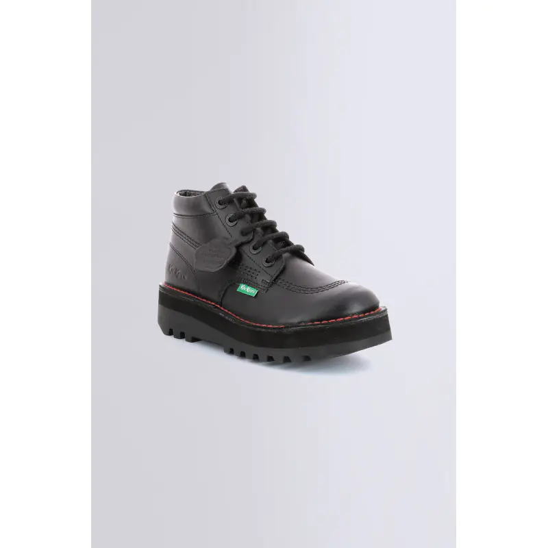 KICKPLATFORM NOIR BOTTINES Cuir Femme