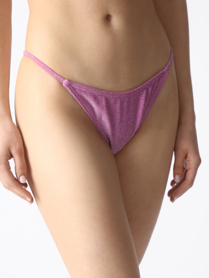 Biquíni fio dental brilhante - Rosa