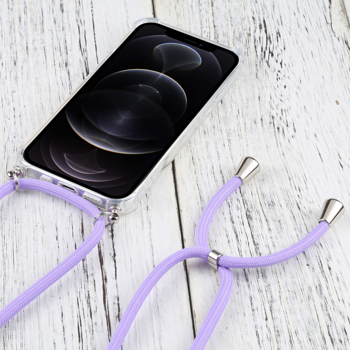 Hülle Handy Schutz für Apple iPhone 13 Pro Max Case Cover Tasche Etuis Violett