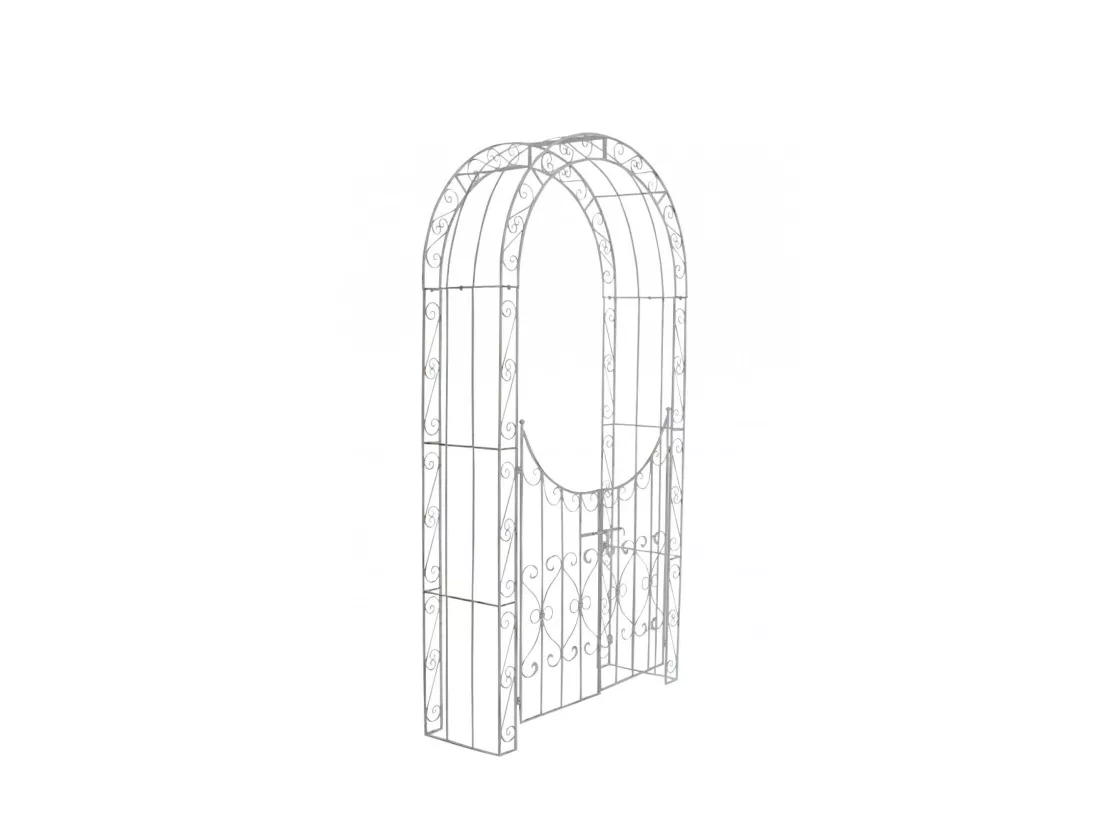 Arche à rosiers - Métal & Métal - Blanc antique - Sina