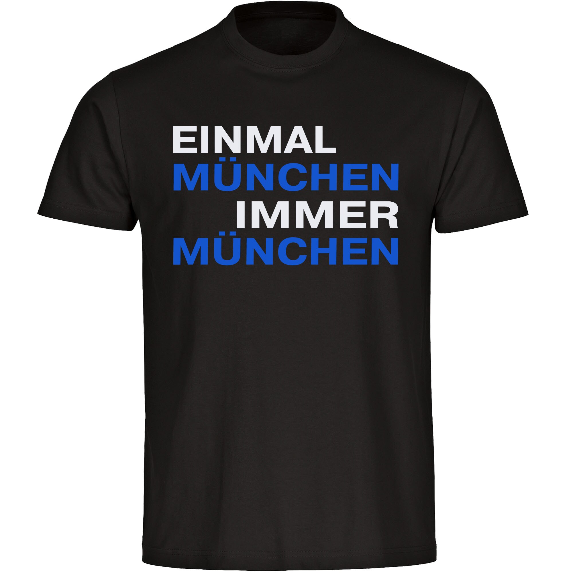multifanshop® Kinder T-Shirt - München blau - Einmal Immer - Druck blau