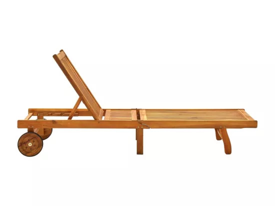 Transat chaise longue bain bois marron 200 x 59 x 30 cm 02_0012401