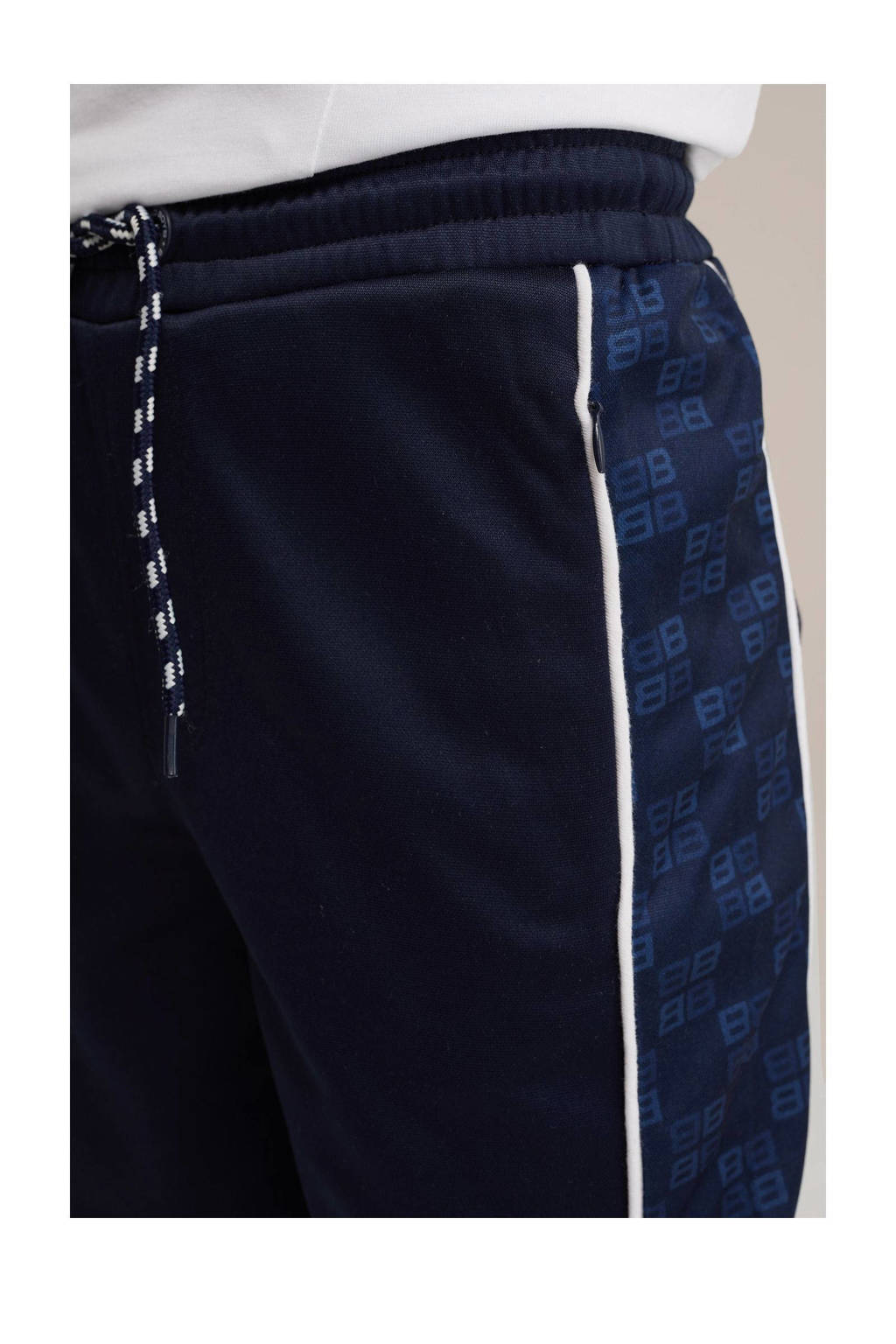 WE Fashion slim joggingbroek donkerblauw