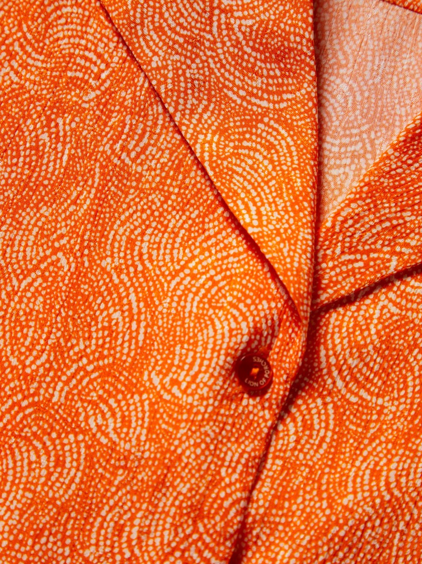 Camisa de manga curta com micro padrão