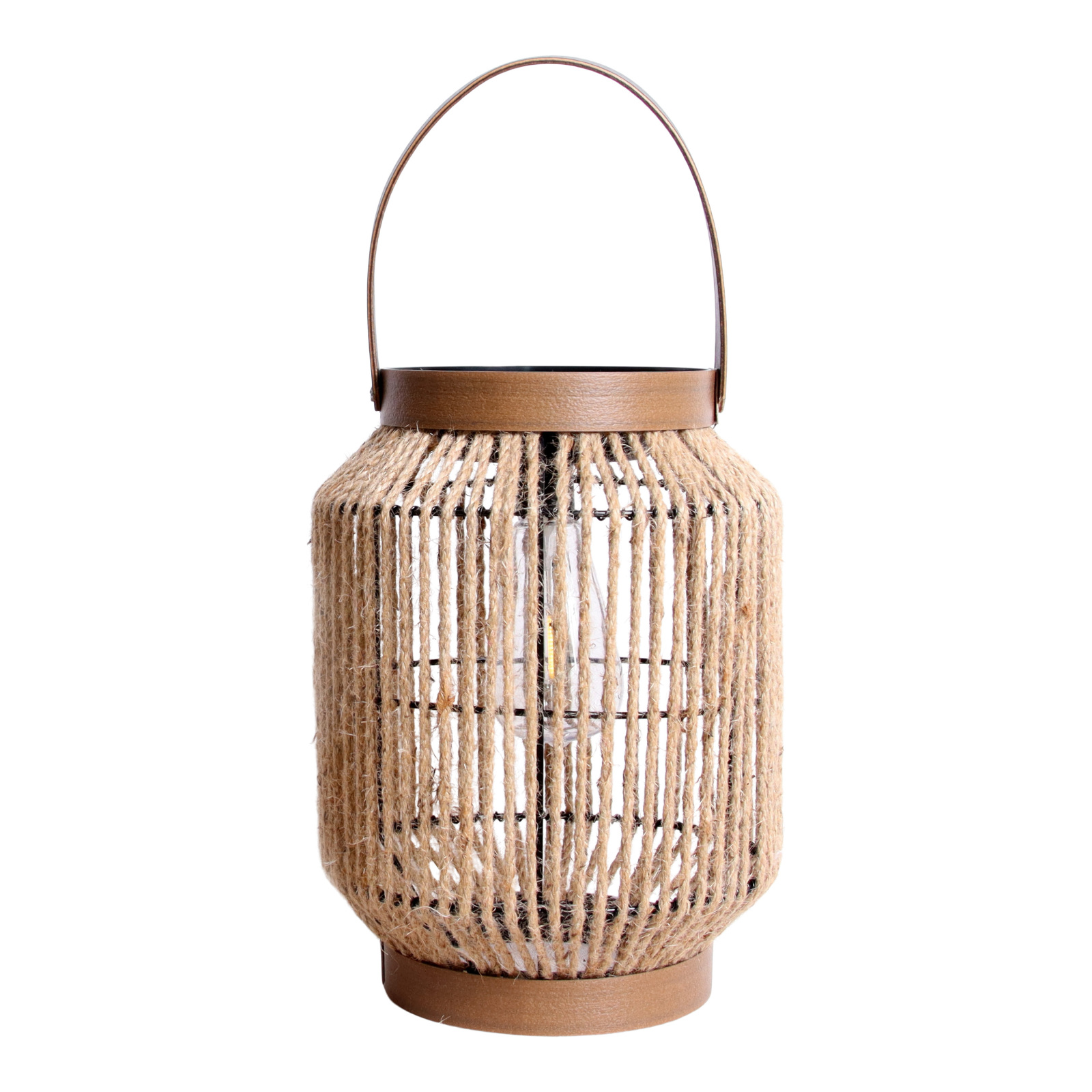 LED-Solarleuchte KORBINIAN - natur - 22x30 cm