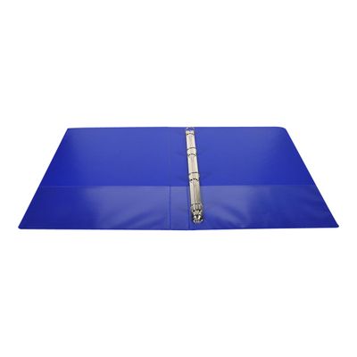 Exacompta Kreacover - Classeur à anneaux personnalisable - Dos 38 mm - A4 Maxi - pour 100 feuilles - bleu - 3 pochettes extérieures