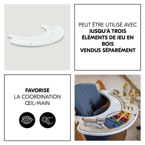 Plateau de jeu Play Tray Alpha et Beta - Blanc - HAUCK