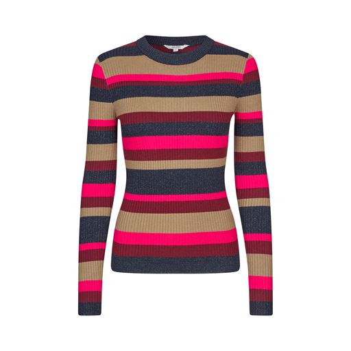 mbyM Minnie Striktrøje, Pink Grape Lurex Stripe, XL