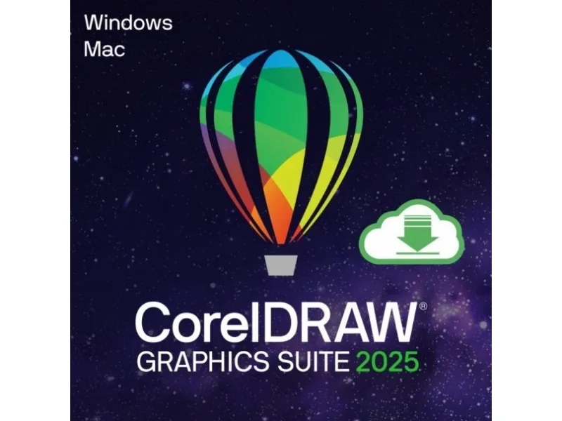 CorelDRAW Graphics Suite 2025 - Bokspakke - 1 bruger (miniboks) - Win, Mac - Multi-Lingual