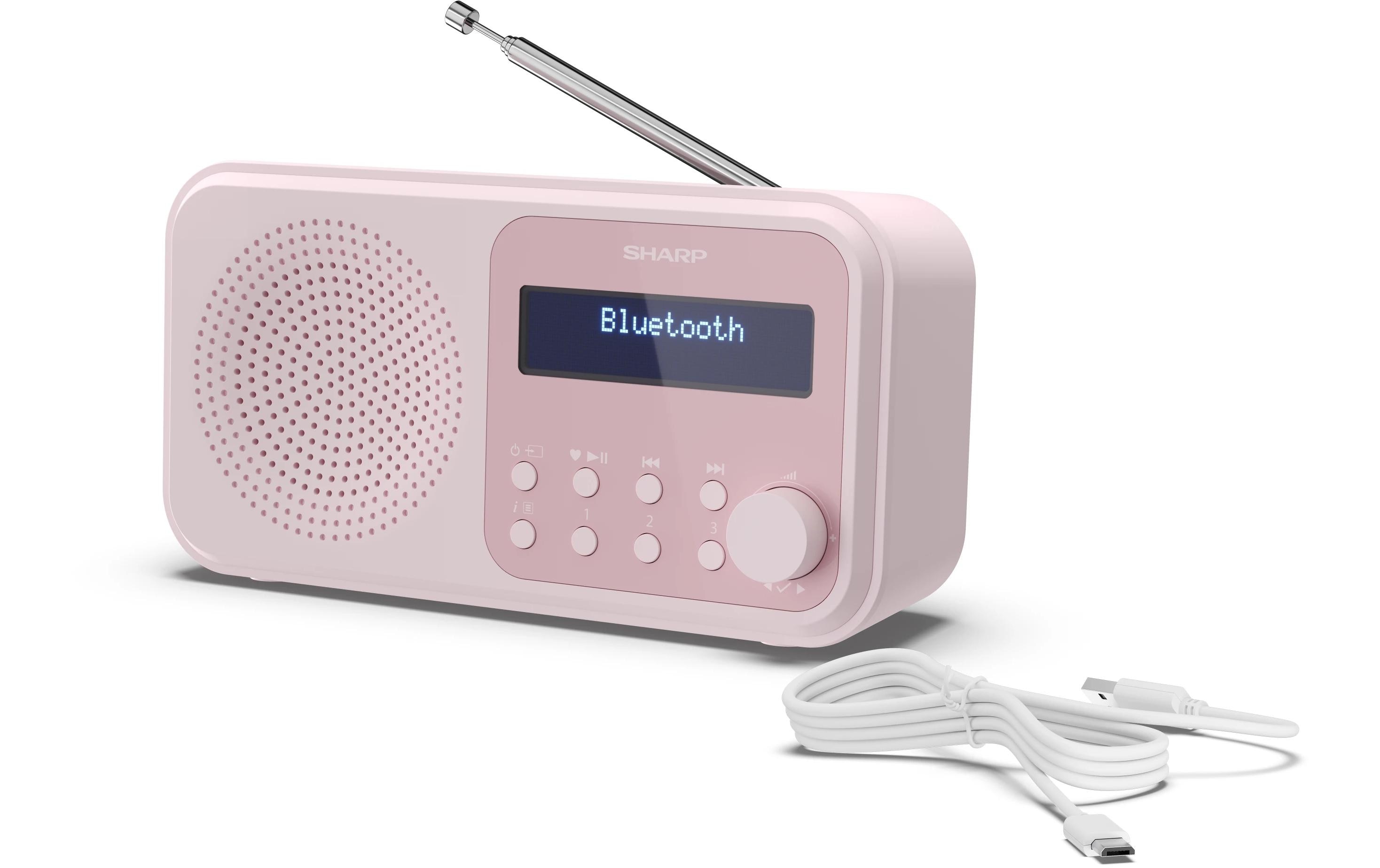 DAB+ Radio DR-P420 – PinkTragbares Digitalradio mit Bluetooth