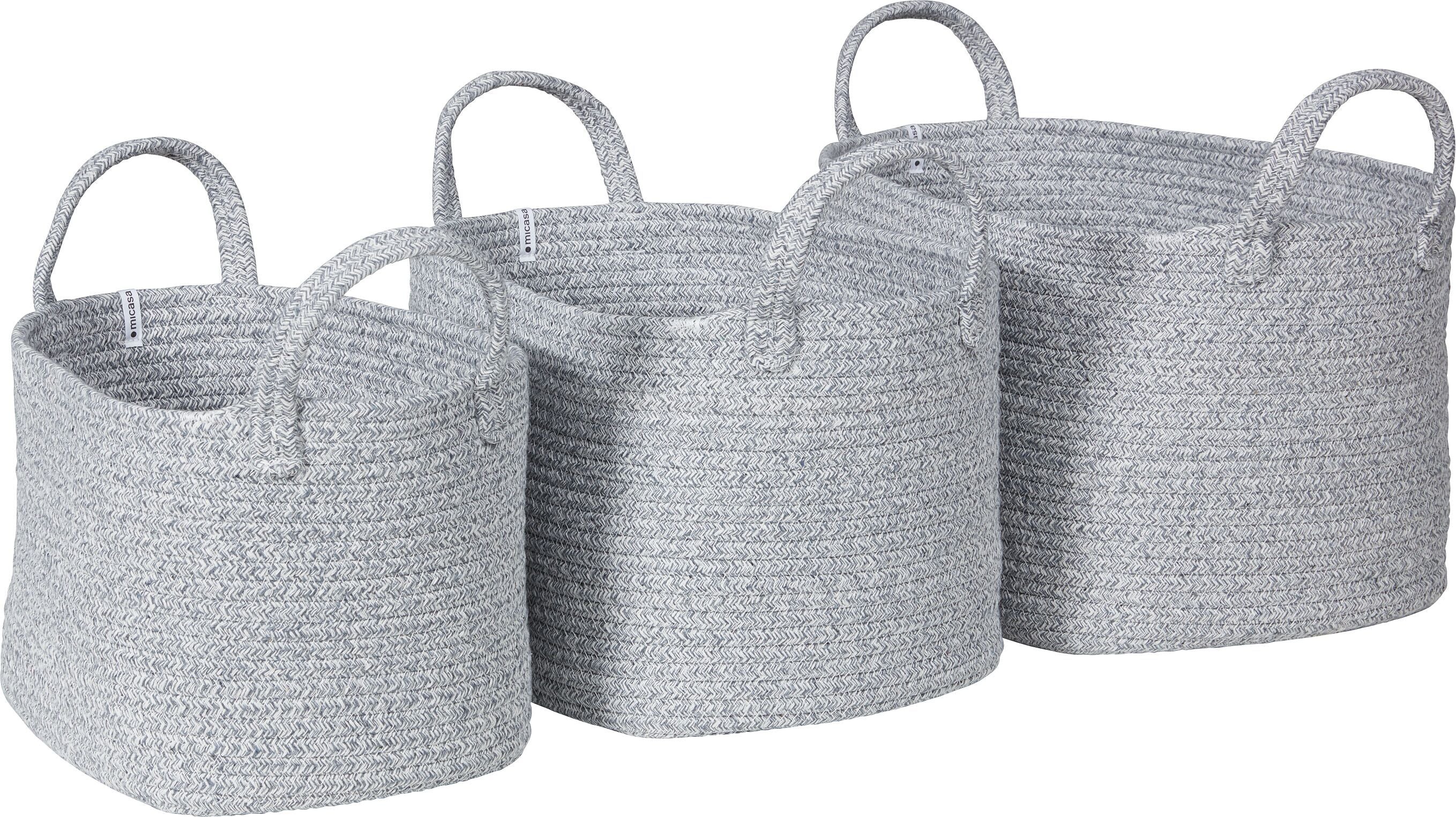 CLEA Korb - Hellgrau / B: 30.0 cm x T: 36.0 cm x H: 24.0 cm