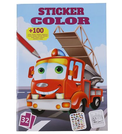 Megastar Malebog m. Klisterm?rker - 32 Sider - Biler