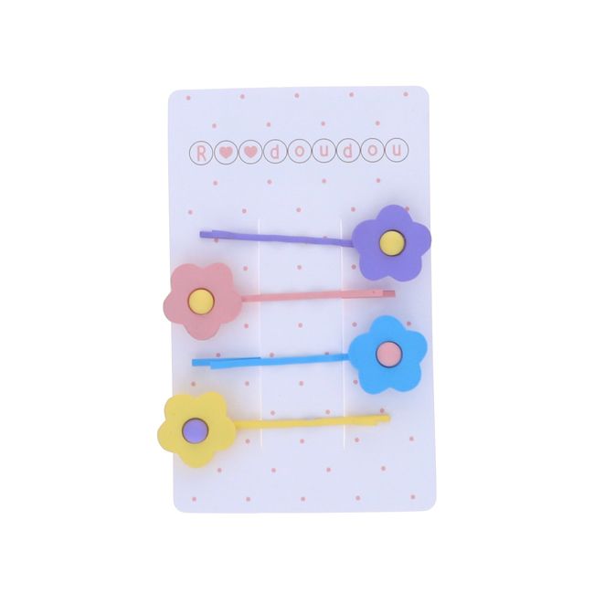 Lot de 4 barrettes à fleur Roodoudou