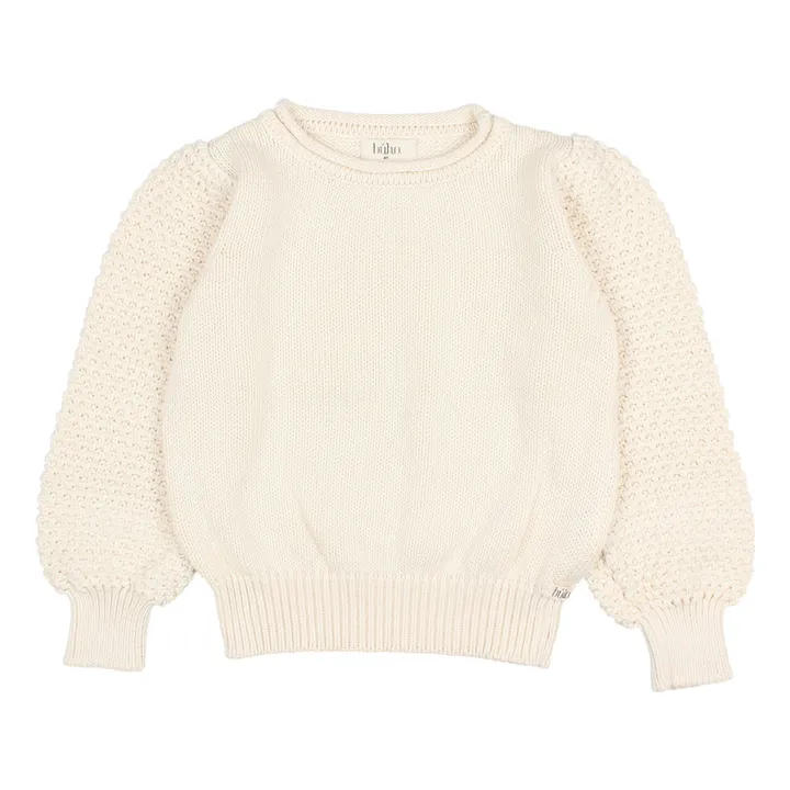 Búho Pull Maille Coton Bio | Ecru