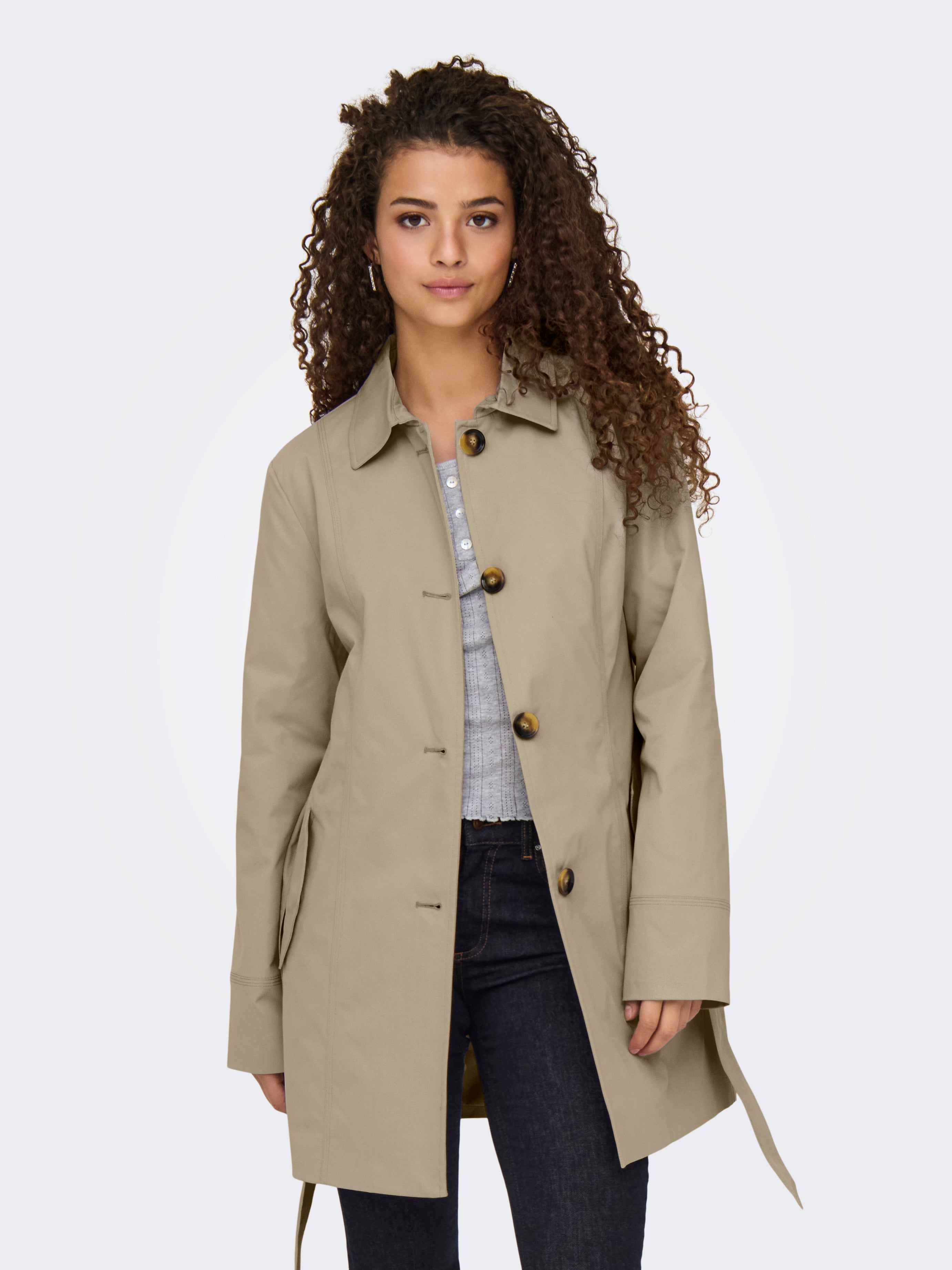JDYISADORA Trenchcoat Weathered Teak