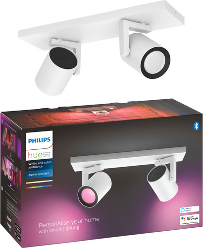 Philips Hue Argenta Opbouwspot White and Color - Wit - 2-spots