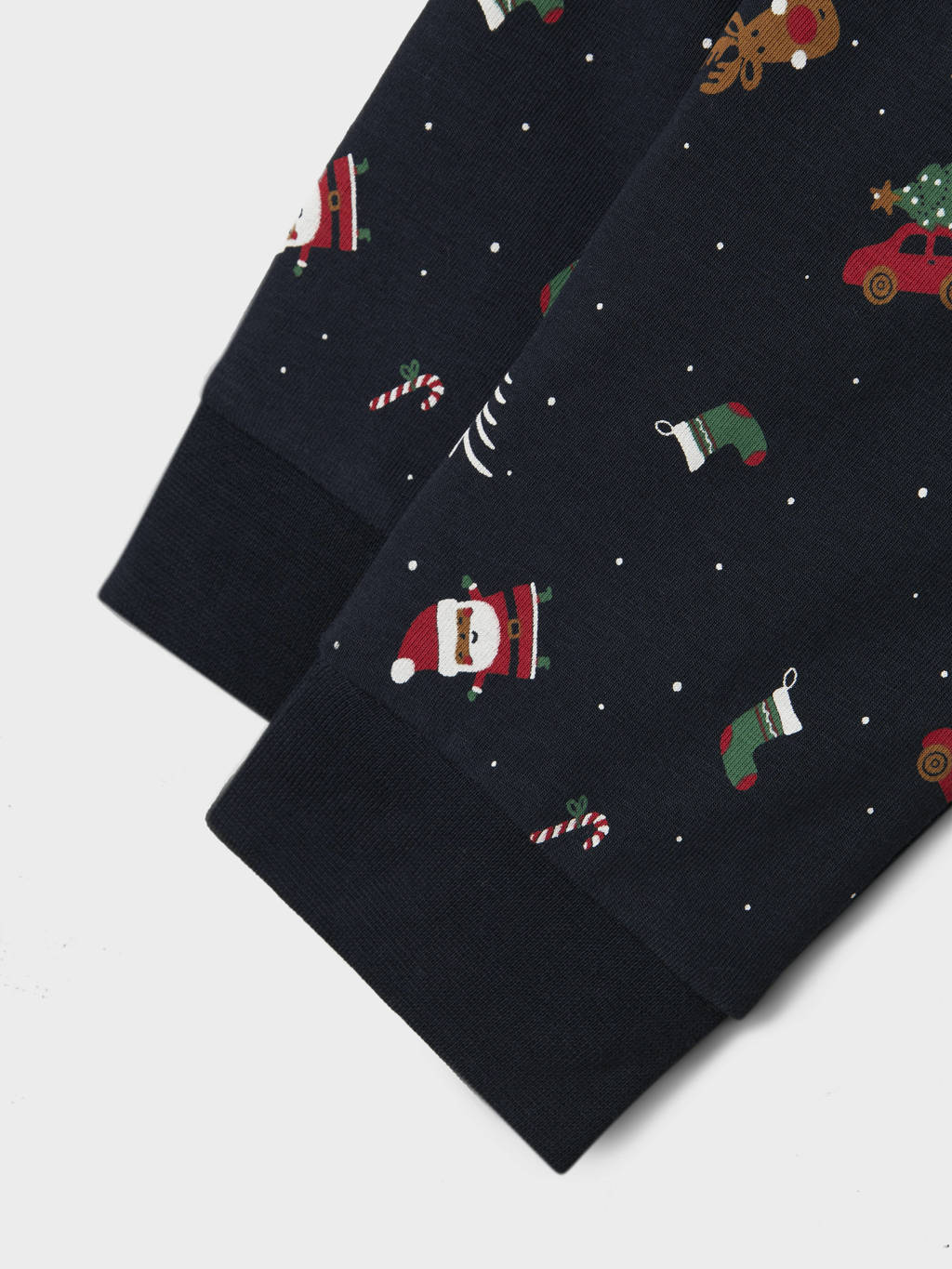 NAME IT kerstpyjama NMNVISMAS met all over print donkerblauw